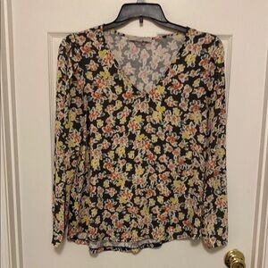 LOFT Floral V-Neck Women's Top
